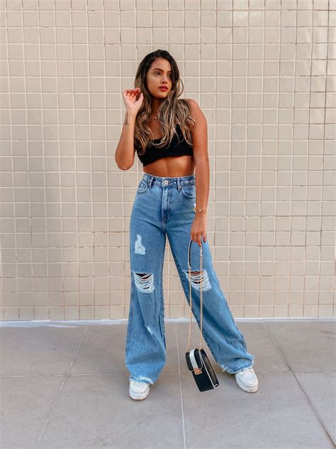 o que usar com calça wide leg